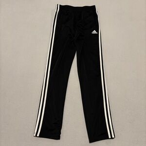Adidas Tearaway Snap Pants Youth Large Black Windbreaker Hiking Running